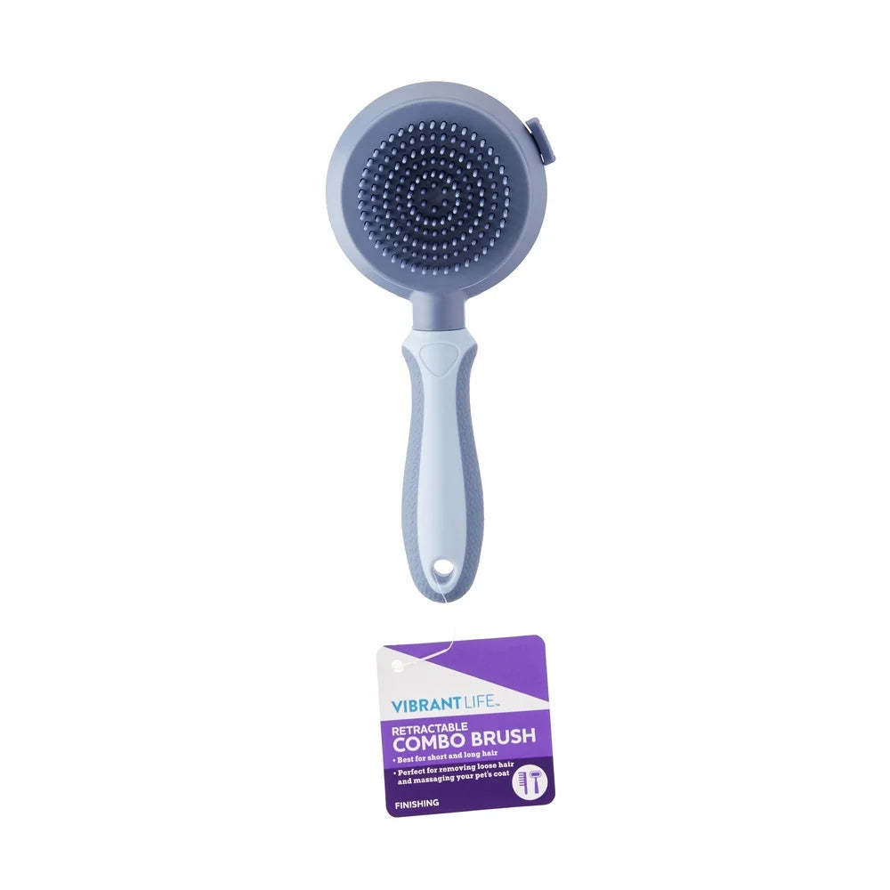 Alma's Pet Supplies Dog Retractable Pin Brush Dual Sided