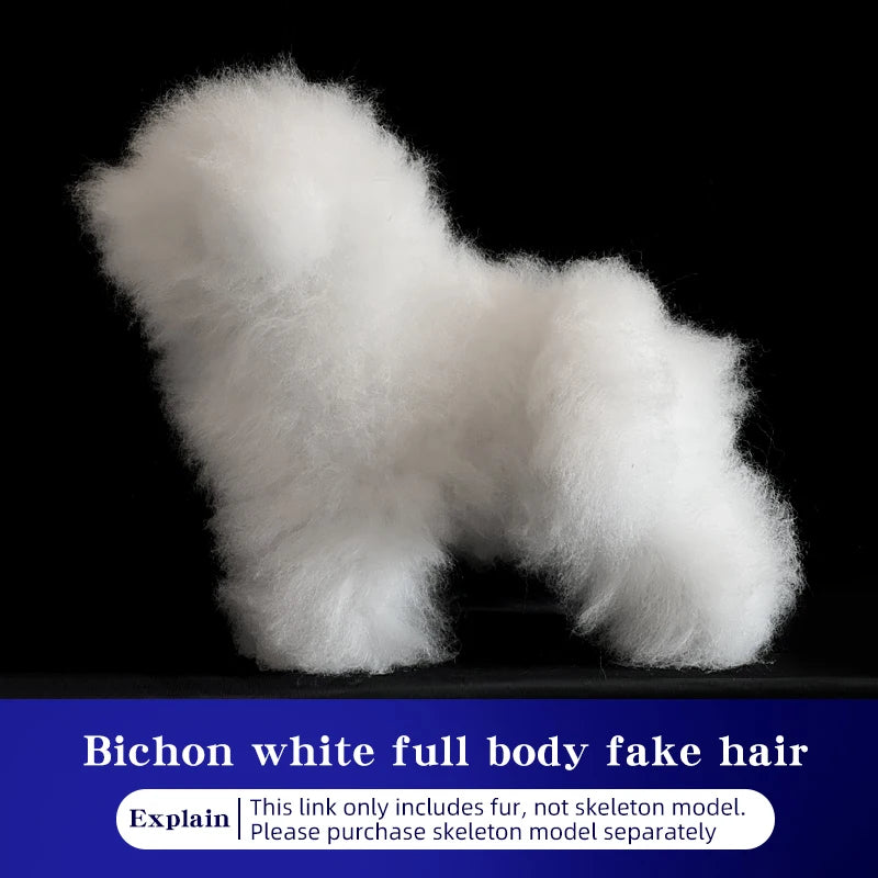 Hign-concerned Bichon Pet Simulation Dog for Grooming