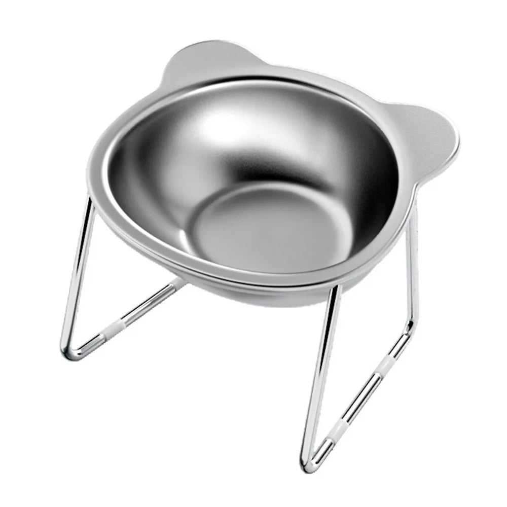 Hign-concerned Cat Bowls Tilted Neck 304 Stainless