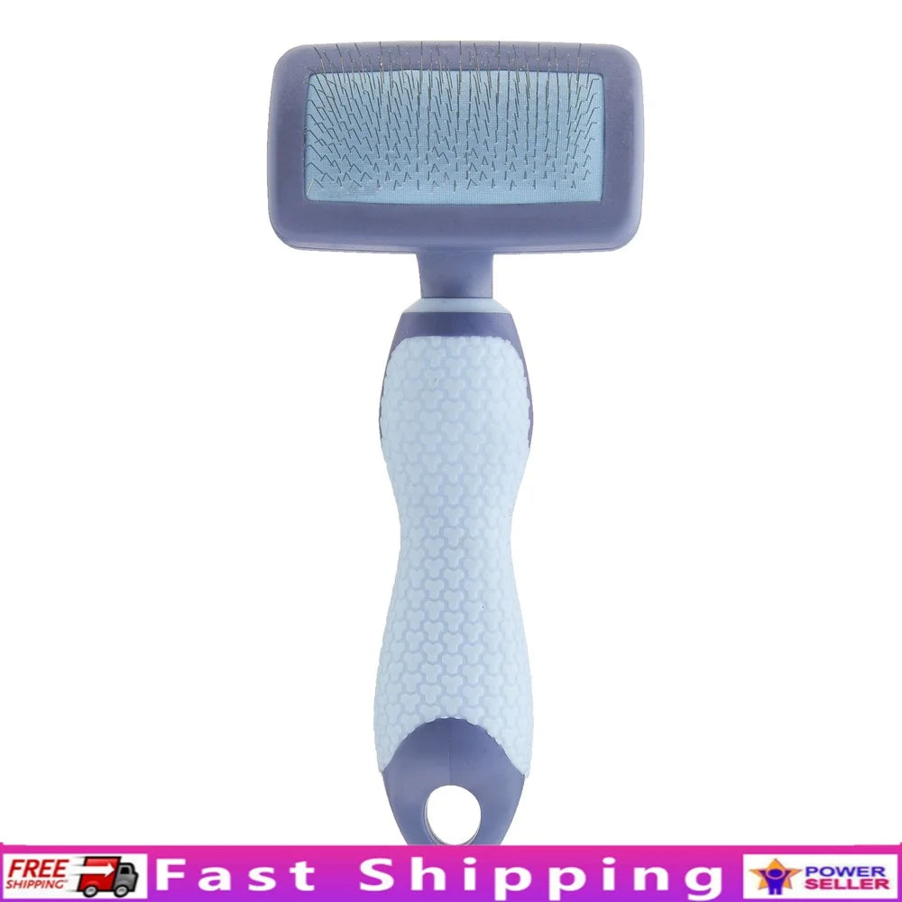 DUTRIEUX Dog Slicker Grooming Brush With Ergonomic TPR Grip