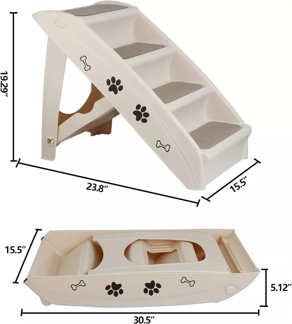 Hign Concerned Foldable Dog Ramp Stairs For Easy Access