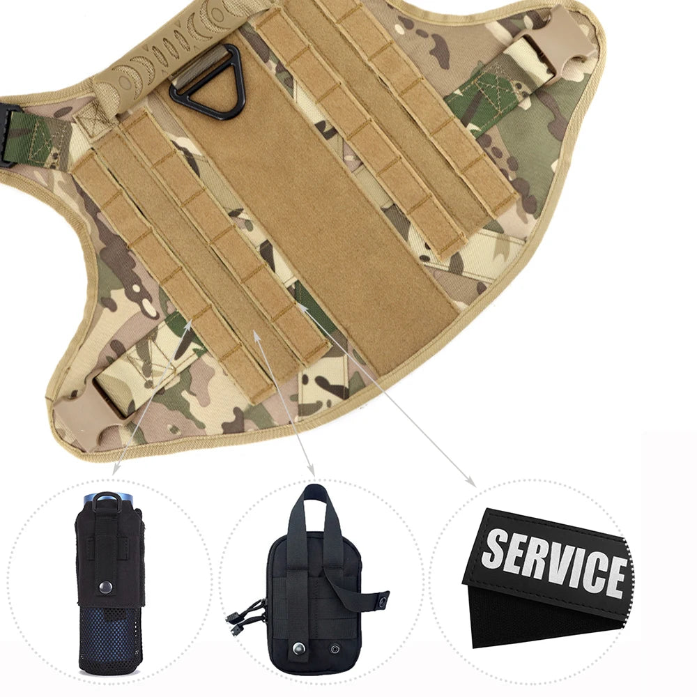 Tactical Dog Harness and Leash Set for Training and Outdoor