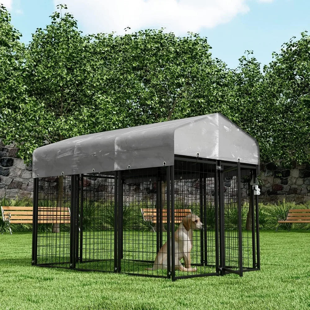 Hign-concerned Outdoor Dog Kennel With Waterproof Cover