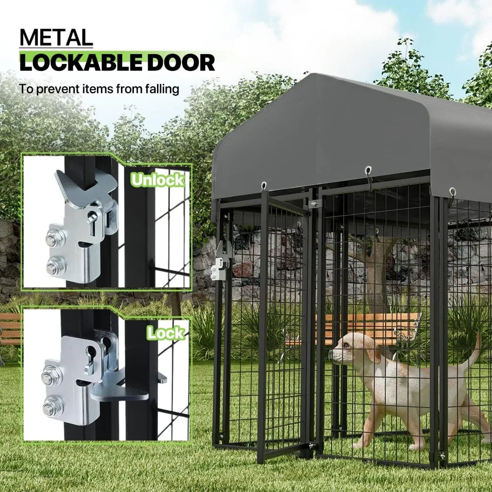 Hign-concerned Outdoor Dog Kennel With Waterproof Cover