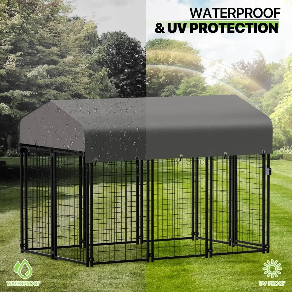 Hign-concerned Outdoor Dog Kennel With Waterproof Cover