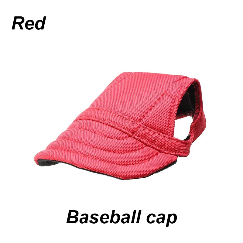 Dog Sunscreen Hat With Ear Holes Adjustable Outdoor Baseball Cap