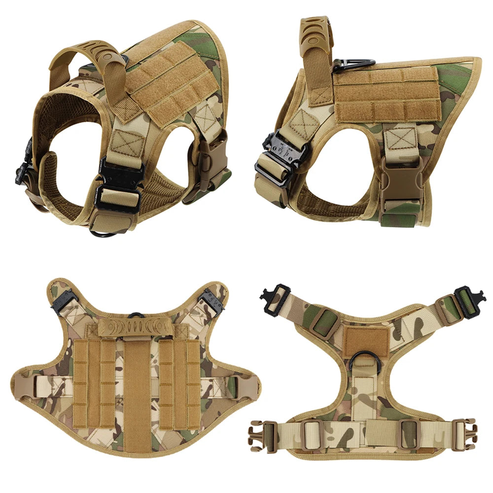 Tactical Dog Harness and Leash Set for Training and Outdoor