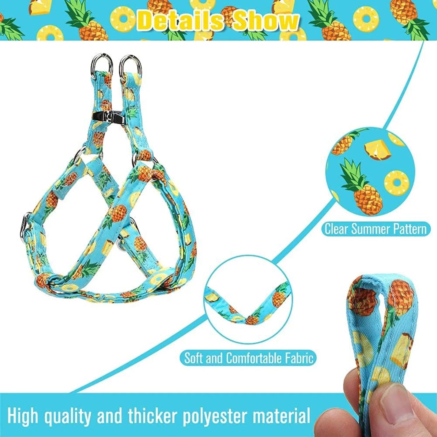 Adjustable No Pull Harness and Leash Set for Dogs