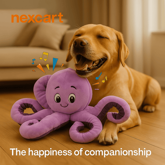 Octopus Squeaky Plush Dog Toy Interactive Cute Puppy Gift