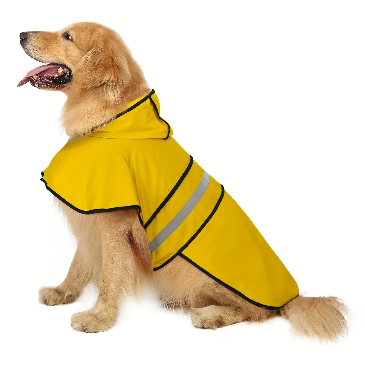 PAIAITE Reflective Dog Raincoat Waterproof Hooded Poncho Adjustable