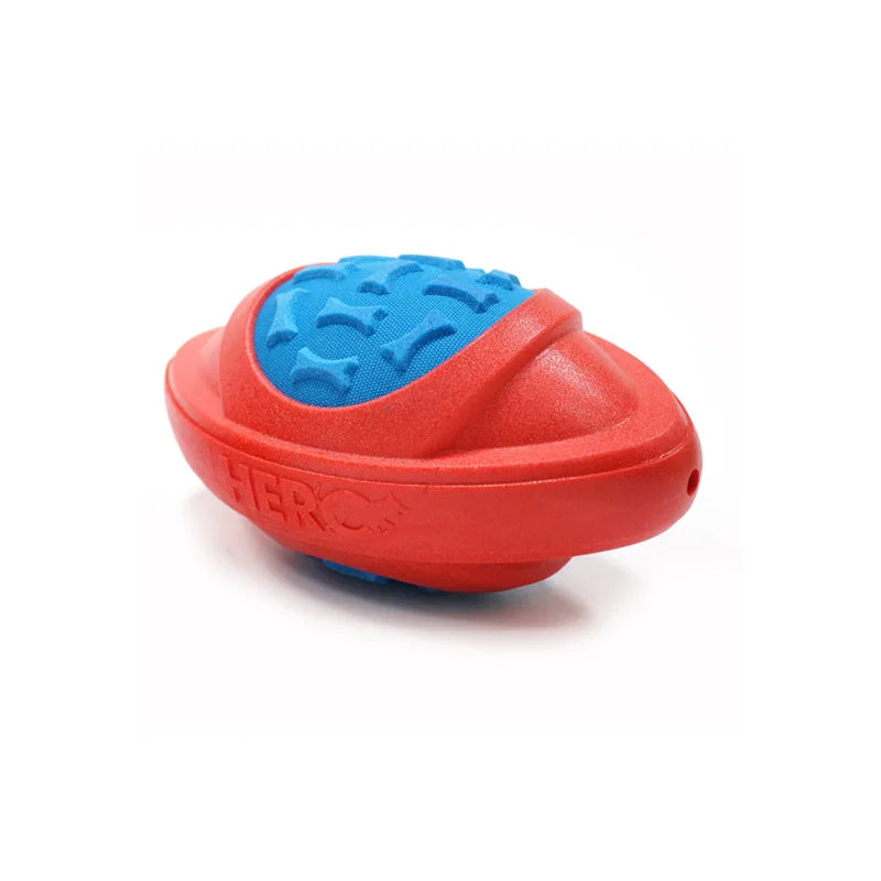 CAITEC Dog Football Toy Floatable Squeaky Outdoor Throwing