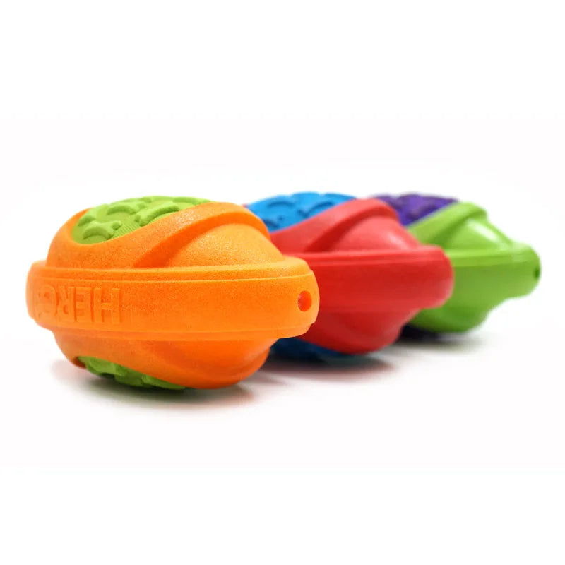 CAITEC Dog Football Toy Floatable Squeaky Outdoor Throwing