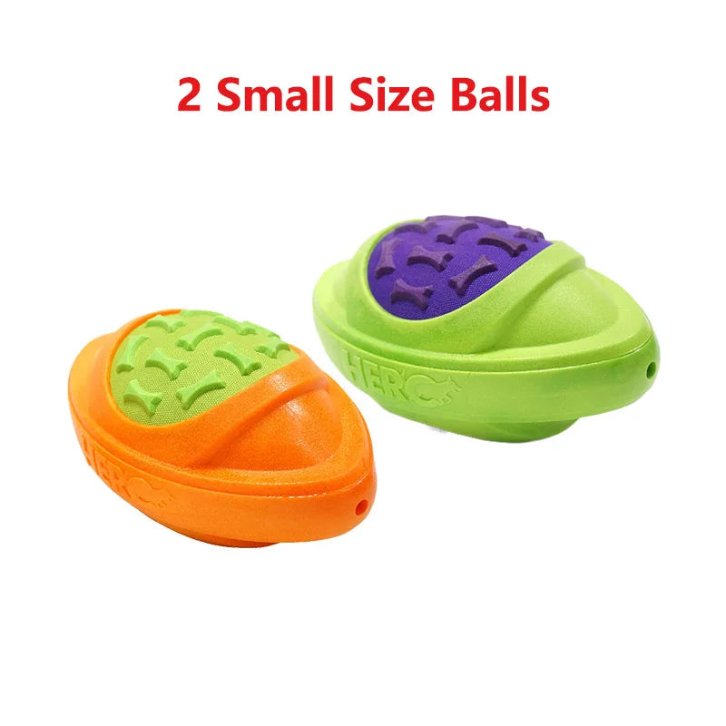 CAITEC Dog Football Toy Floatable Squeaky Outdoor Throwing