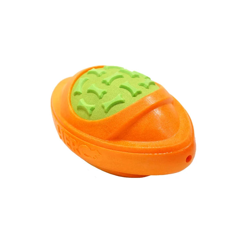 CAITEC Dog Football Toy Floatable Squeaky Outdoor Throwing