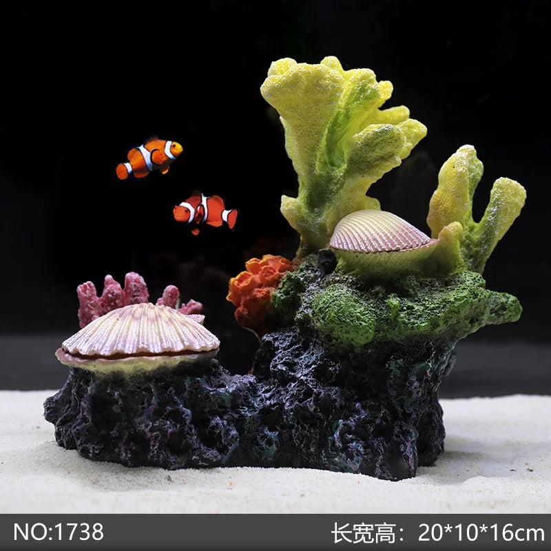 Yijingyuan Submarine Coral Reef Aquarium Decor Set