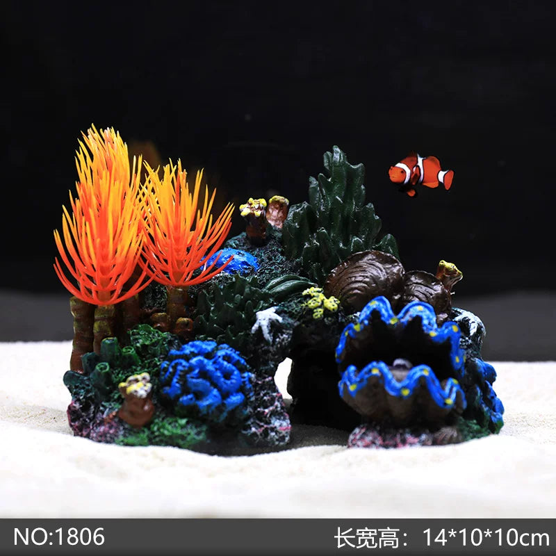 Yijingyuan Submarine Coral Reef Aquarium Decor Set