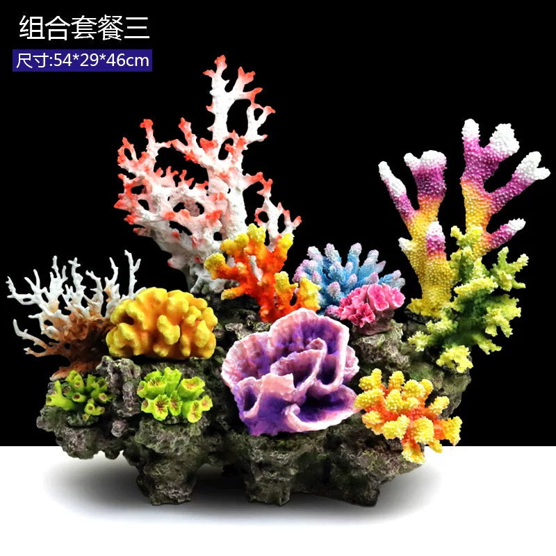 Yijingyuan Submarine Coral Reef Aquarium Decor Set