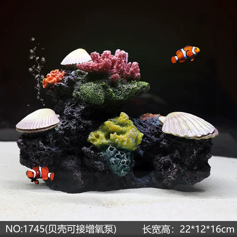 Yijingyuan Submarine Coral Reef Aquarium Decor Set