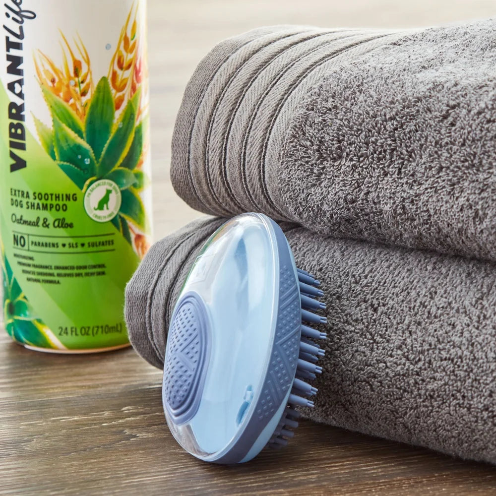 Dutrieux Ergonomic Dog Grooming Brush Shampoo Dispenser