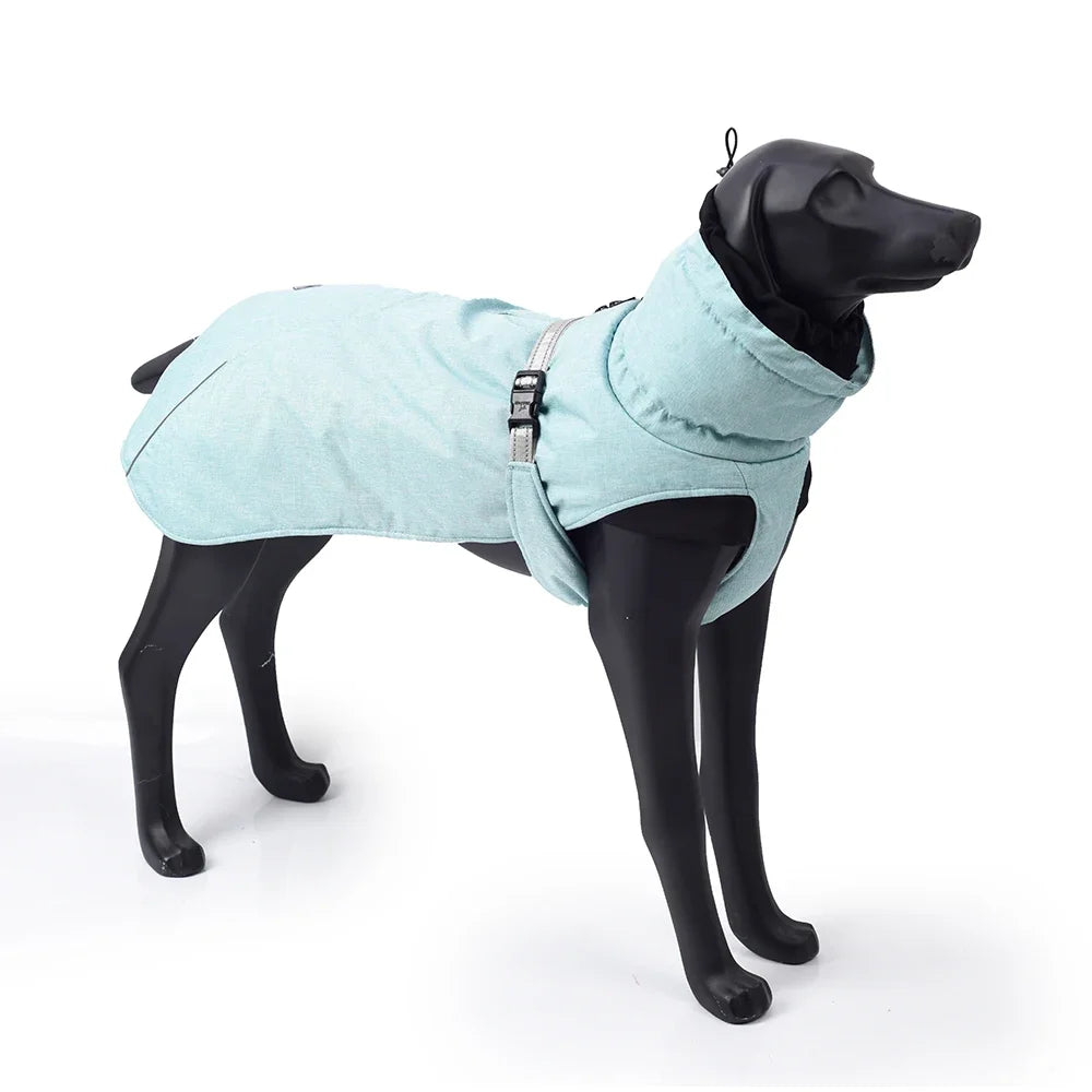 Winter Dog Coat Waterproof Warm Polyester Filling Jacket