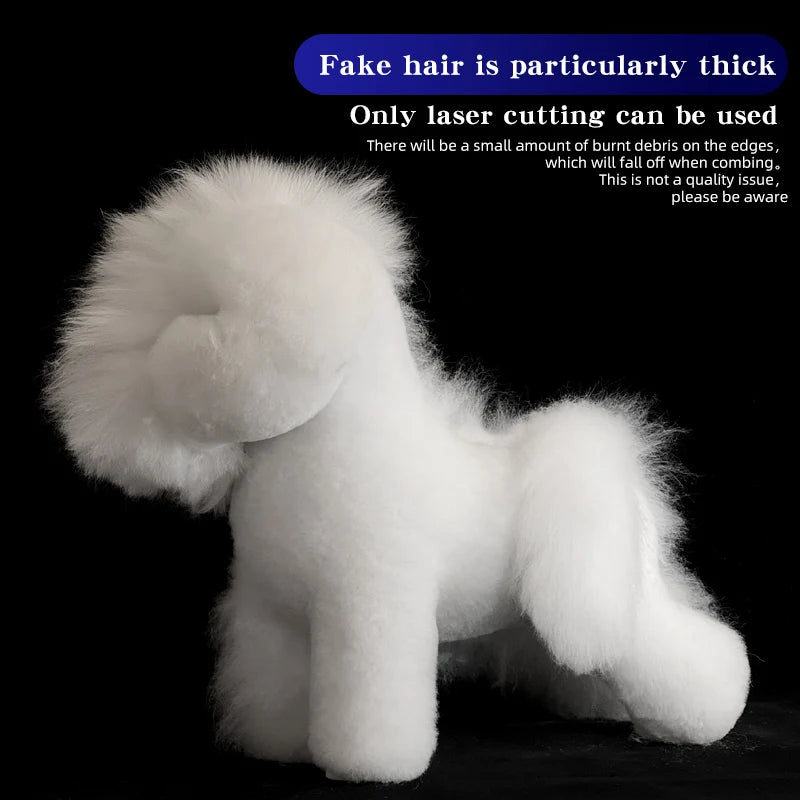 Hign-concerned Bichon Pet Simulation Dog for Grooming