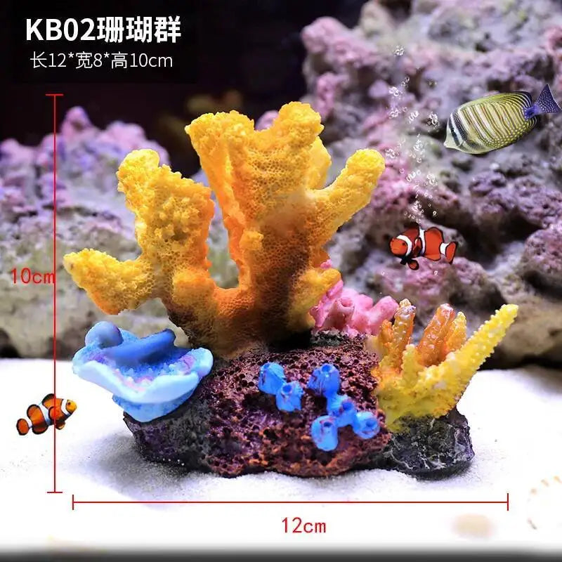 Hign-concerned Simulated Coral Aquarium Decoration Resin Landscape