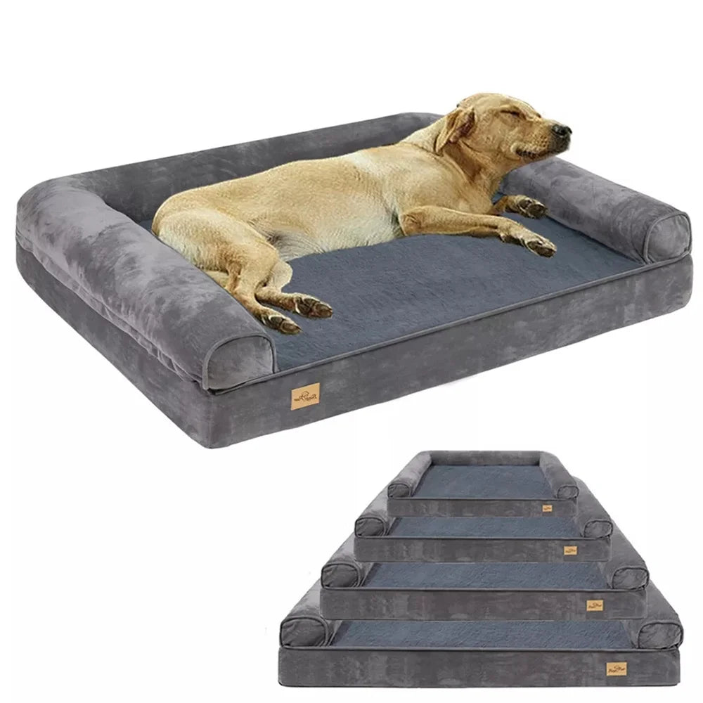 BORWARTCN Calming Orthopedic Memory Foam Dog Bed With Cover