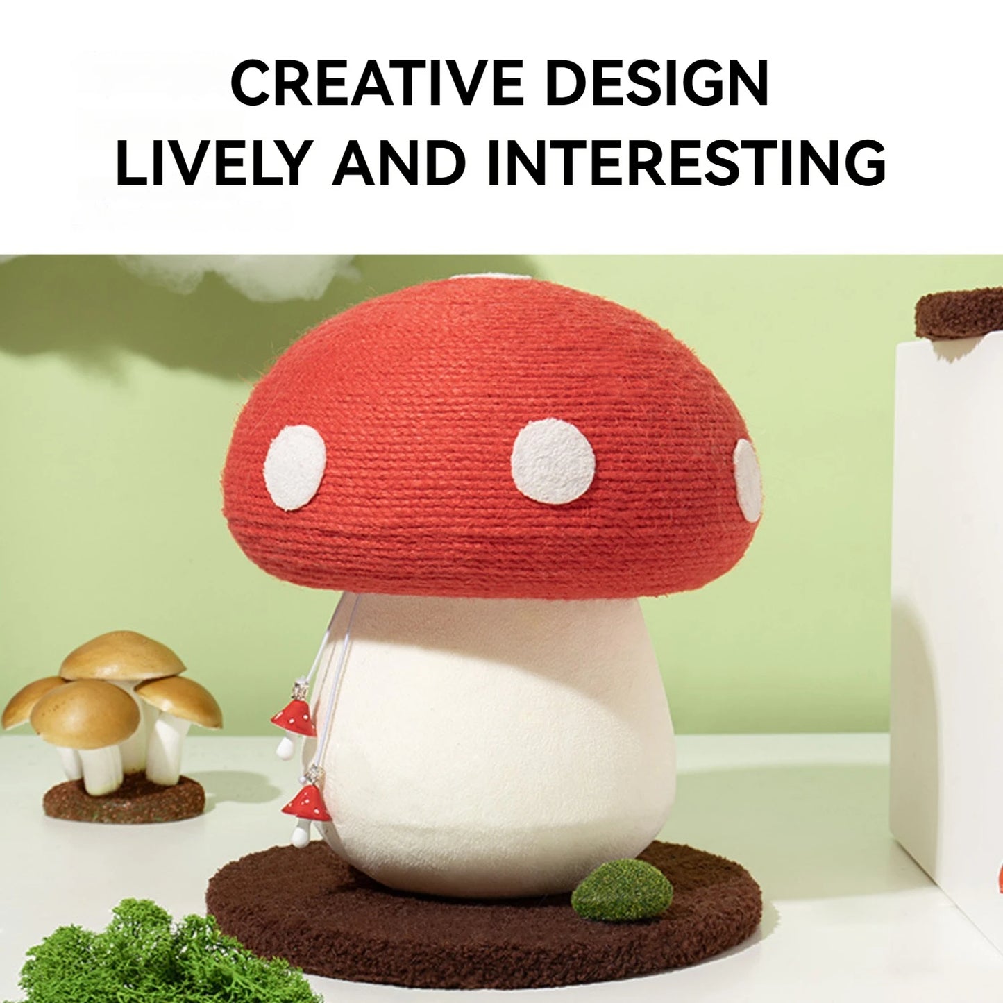 Guangdong Mushroom Cat Scratching Post Tower Rope Toy