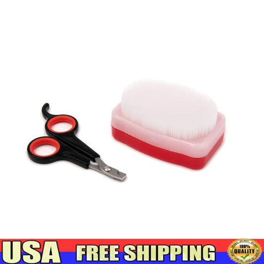 Dutrieux Small Animal Grooming Set Nail Clippers Brush Kit