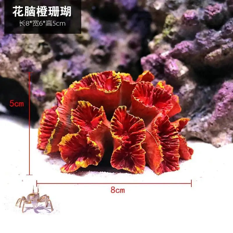Hign-concerned Simulated Coral Aquarium Decoration Resin Landscape