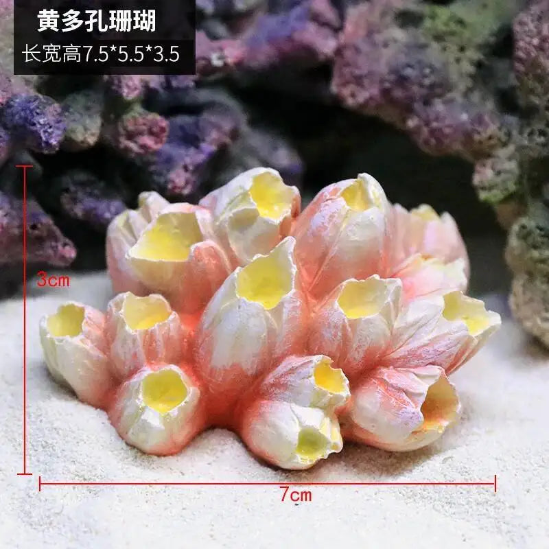 Hign-concerned Simulated Coral Aquarium Decoration Resin Landscape