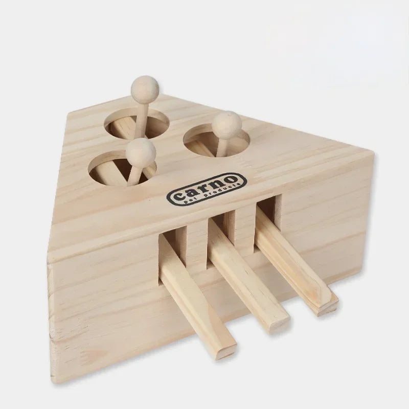 Is Smart Device Cat Hunt Toy Chase Mouse Wooden Maze