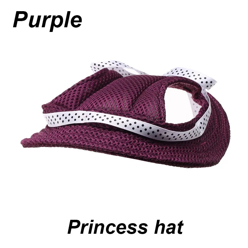 Dog Sunscreen Hat With Ear Holes Adjustable Outdoor Baseball Cap