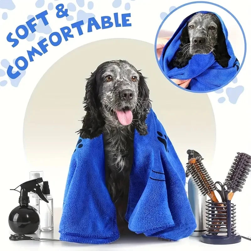 Dog Litter Microfiber Dog Towels Quick Dry Absorbent Bath