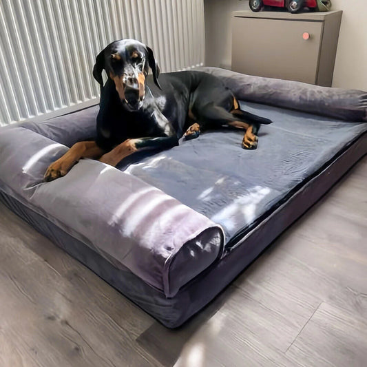 BORWARTCN Calming Orthopedic Memory Foam Dog Bed With Cover