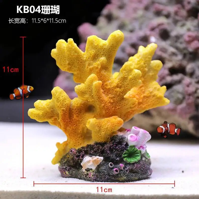 Hign-concerned Simulated Coral Aquarium Decoration Resin Landscape
