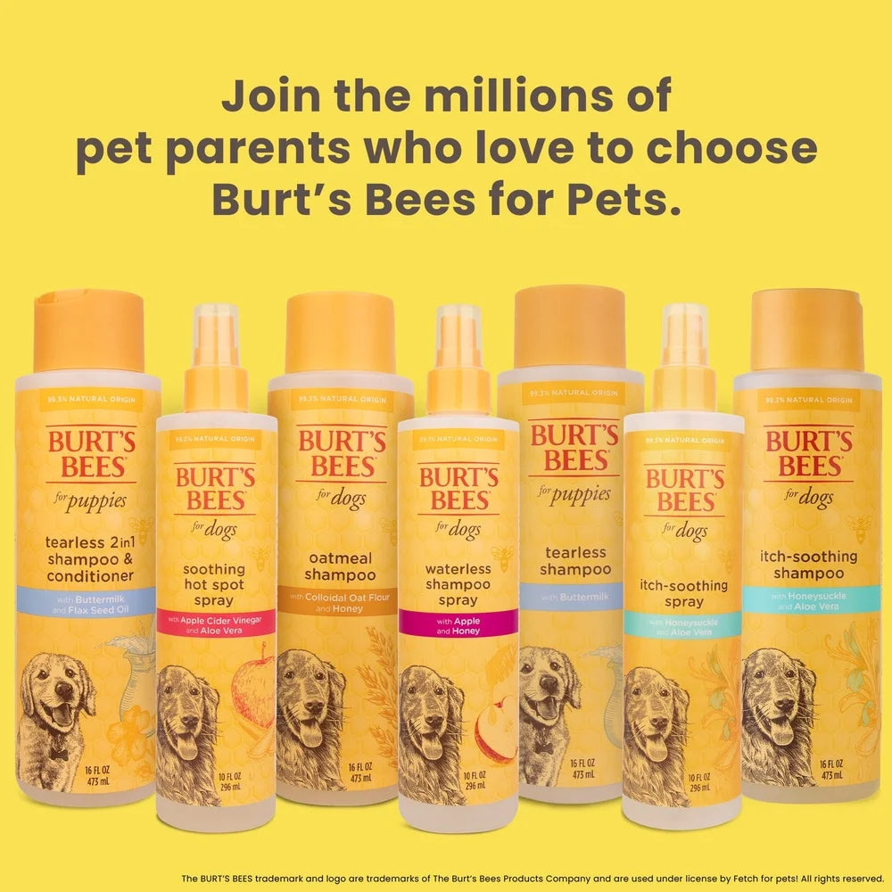 Natural Tearless 2-in-1 Dog Shampoo and Conditioner for Puppies