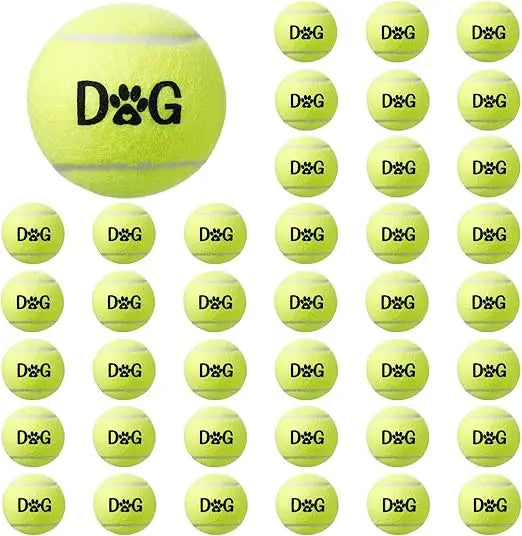 40 Pack Tennis Balls Dog Toys With Carry Bags For Fetch