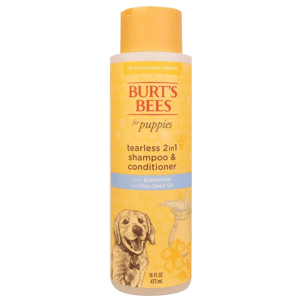 Natural Tearless 2-in-1 Dog Shampoo and Conditioner for Puppies