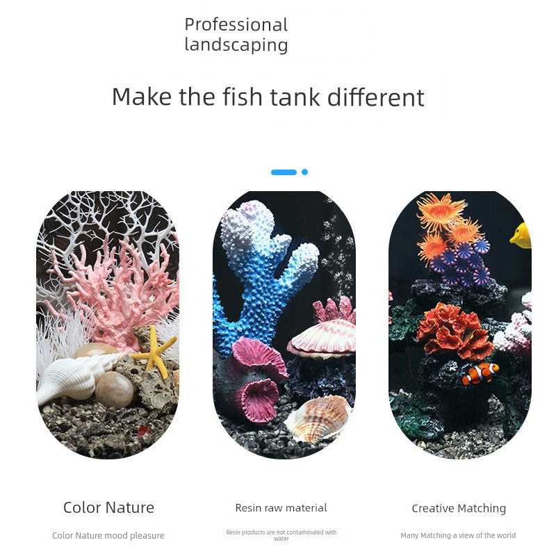 Yijingyuan Submarine Coral Reef Aquarium Decor Set