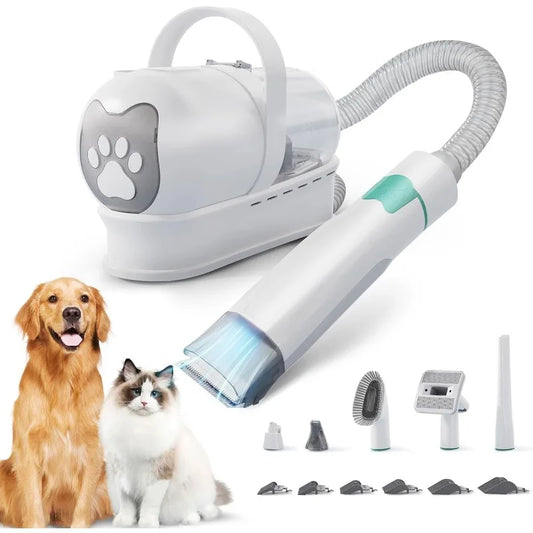 Alma's Pet Supplies Vacuum Grooming Kit With Clipper Tools