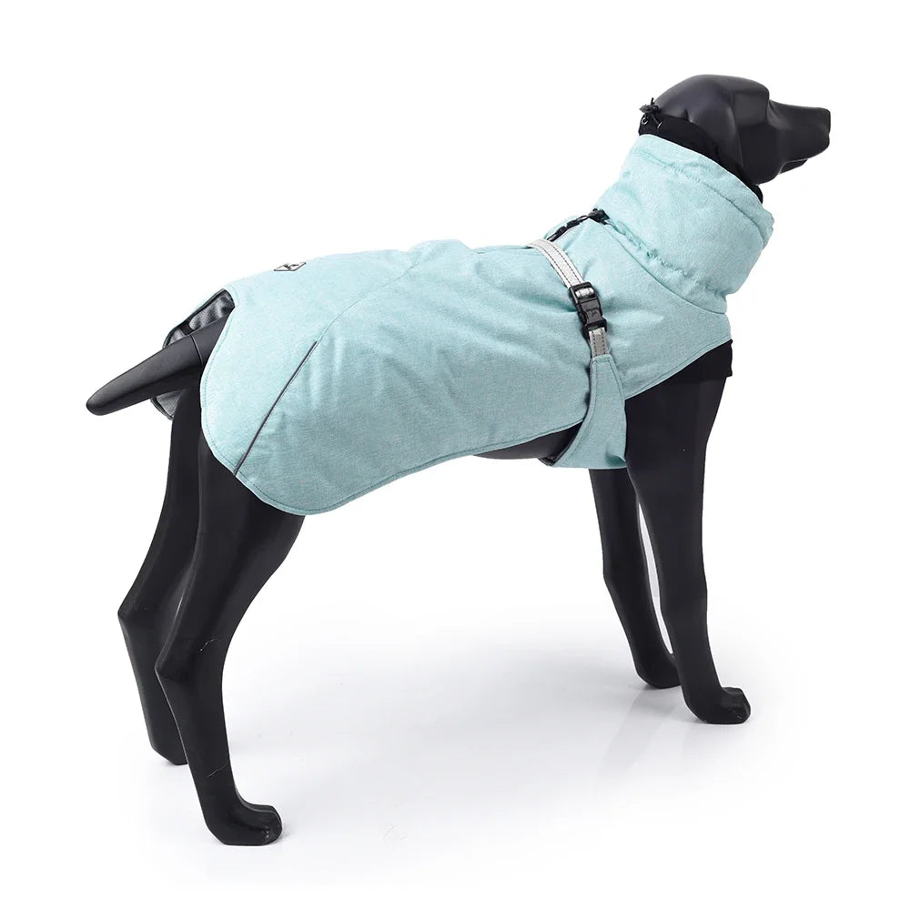 Winter Dog Coat Waterproof Warm Polyester Filling Jacket