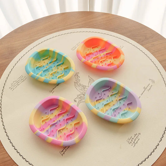 Anti Overturning Slow Eating Silicone Bowl For Cats And Dogs