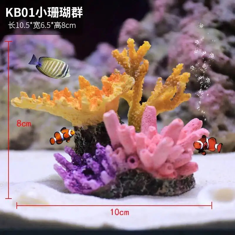 Hign-concerned Simulated Coral Aquarium Decoration Resin Landscape
