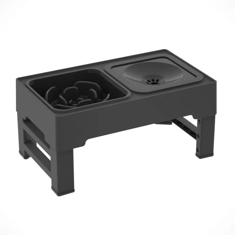 TWISTER.CK Elevated Dog Slow Feeder Raised Bowl Stand