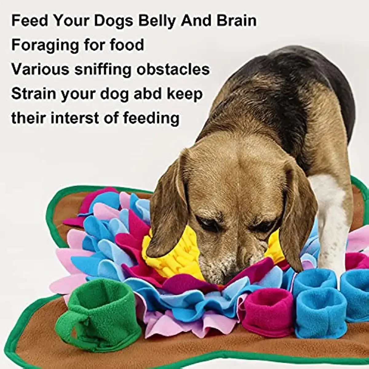 Hign-concerned Snuffle Mat For Dogs Nose Work Slow Feeding