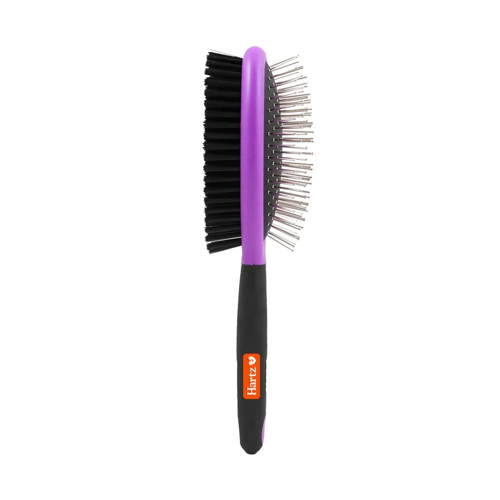 DUTRIEUX Double Sided Dog Grooming Brush Ergonomic Handle