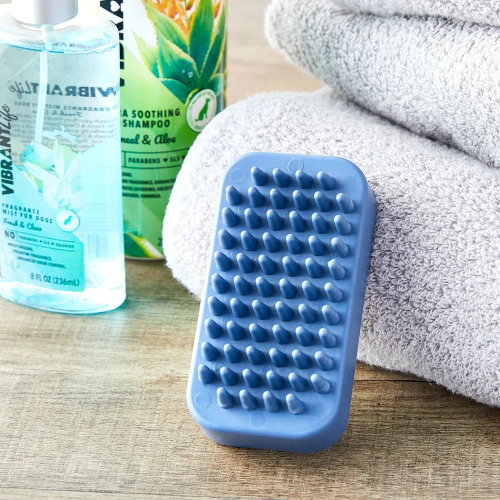 DUTRIEUX Single Sided TPR Dog Brush Bath Massage Coats