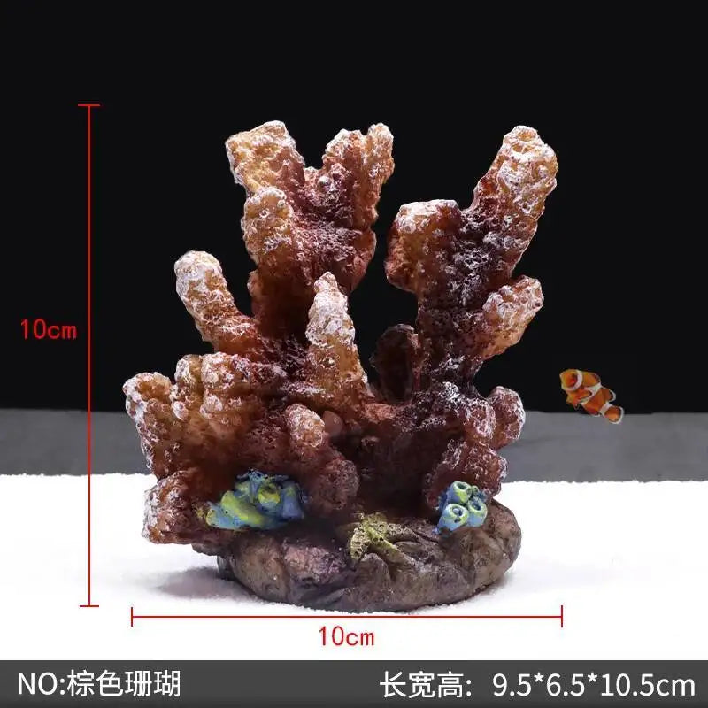 Hign-concerned Simulated Coral Aquarium Decoration Resin Landscape