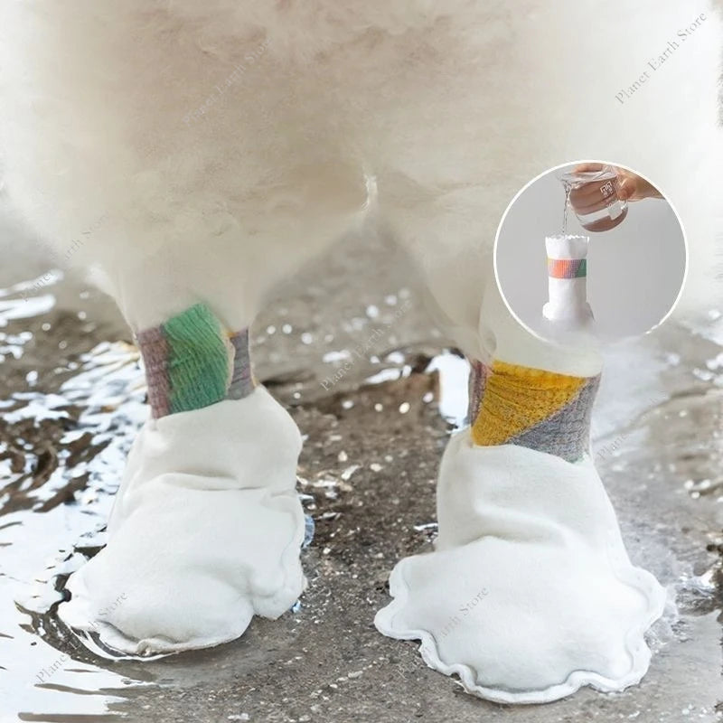 CN Zhejiang Disposable Pet Shoe Covers Waterproof Non Slip